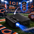 FanBeam projector with Chicago Bears shield slide