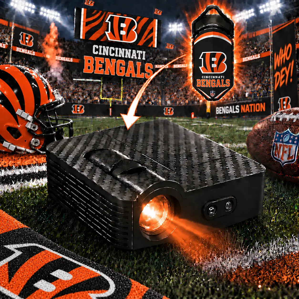 FanBeam Cincinnati Bengals projector