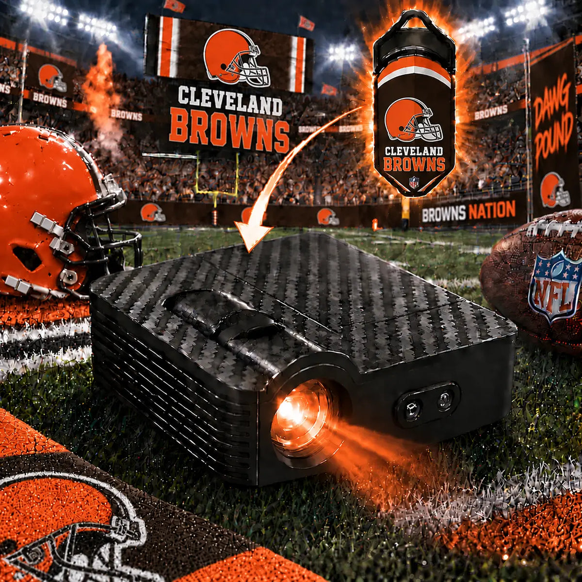 FanBeam Cleveland Browns projector